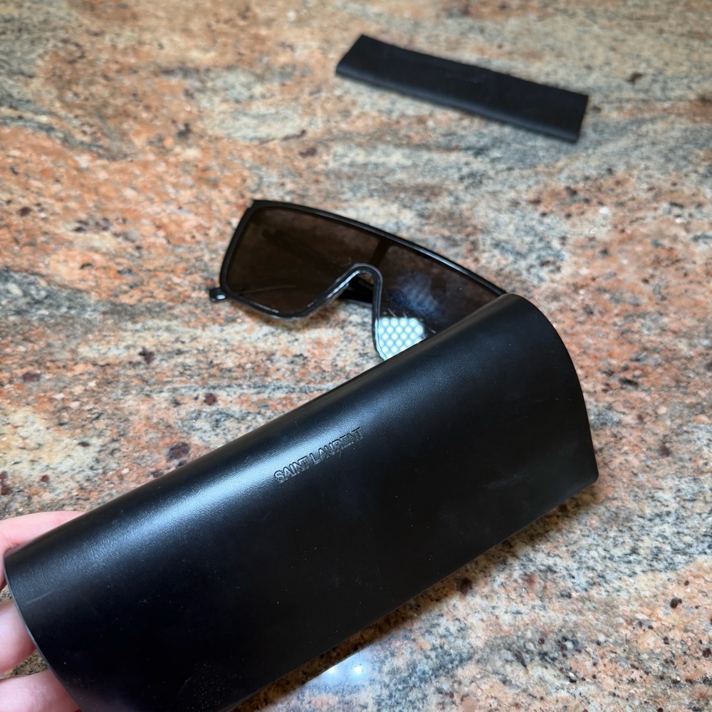 Yves Saint Laurent Black Mask Sunglasses - Picture 8 of 9